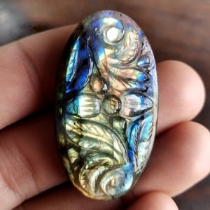 925 <b>Sterling</b> <b>Silver</b> Pendants <b>Bracelets</b> Handmade Labradorite Carved Stone Rings for <b>Men</b> Gemstone Stick Beads Loose Beads Jewelry - Product Image 6