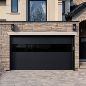 <span class=keywords><strong>Porte</strong></span> de <span class=keywords><strong>garage</strong></span> en verre et aluminium pour <span class=keywords><strong>2</strong></span> <span class=keywords><strong>voitures</strong></span>, <span class=keywords><strong>porte</strong></span> de <span class=keywords><strong>garage</strong></span> électrique, <span class=keywords><strong>porte</strong></span> de <span class=keywords><strong>garage</strong></span> automatique, prix modernes, isolée, en solde, 16x7 16x8, plastique noir - Product Image 1