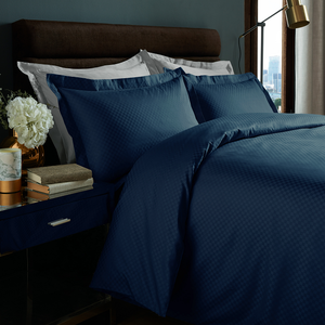 Ensemble de draps de luxe 300 TC à motif micro-lignes pour hôtel, toucher doux, respirant, 100% coton, écologique, toutes saisons - Product Image 3