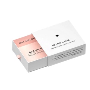 Boîte en papier kraft best-seller pour la Saint-Valentin, boîte pliable avec couvercle et tiroir pour biscuits, idéale pour les petites entreprises - Product Image 1
