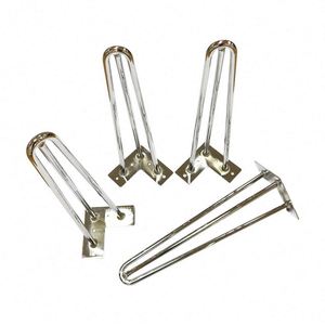 Pieds de table en fer thermolaqué pour mobilier, design moderne du milieu du siècle, usage extérieur hospitalier, tables basses, chaises, bricolage domestique - Product Image 4