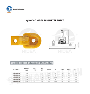 HIDEA G80 Acier <span class=keywords><strong>Super</strong></span> Alliage Forgé Trempé Magnaflux pour Détection de Fissures et Test de Rupture, Maillon en D Pivotant à Souder <span class=keywords><strong>avec</strong></span> Patin - Product Image 6