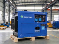 Générateur diesel silencieux 3KW pour les foyers ruraux, groupe électrogène portable 3KVA avec refroidissement par air monocylindre