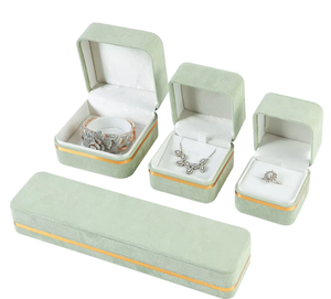 Luxury Plastic Jewelry <b>Box</b> with Buckle Closure Modern Design Premium <b>Box</b> for Rings and <b>Necklaces</b> - Product Image 1