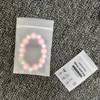 Pochettes refermables en CPE mat anti-oxydation en forme d'os pour bijoux en argent 925, colliers et bagues