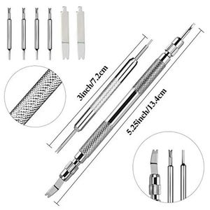 Set di 37 Pezzi per <span class=keywords><strong>Riparazione</strong></span> Orologi, Kit di Strumenti per Orologiai, Attrezzi per Rimozione Cinturini, Apertura e Sostituzione Barrette a Molla, Set di Utensili per Orologi di Marca - Product Image 2