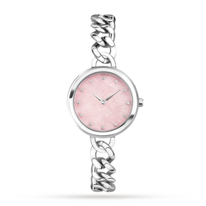 Bracelet en acier inoxydable OEM personnalisé avec logo sur mesure, montre de luxe à quartz pour femmes, fournisseur pour dames - Product Image 2