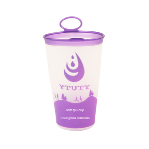 Tasse Pliable Oem/Odm en Tpu 200 ml 250 ml, Sans Bpa, Réutilisable, Portable, en Silicone, Pliante, avec Logo <span class=keywords><strong>Personnalisé</strong></span> - Product Image 3