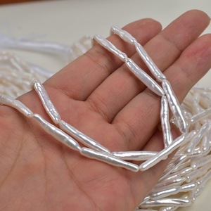 Handmade White Baroque Freshwater <b>Pearl</b> Necklace Strong Light Beaded DIY Jewelry Accessory <b>Loose</b> <b>Pearls</b> - Product Image 3