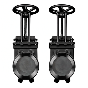 Vanne à guillotine industrielle COVNA, commande urgente, 4 pouces, en acier inoxydable, poignée à roue, vanne à guillotine ANSI, vanne à guillotine pour boues - Product Image 1