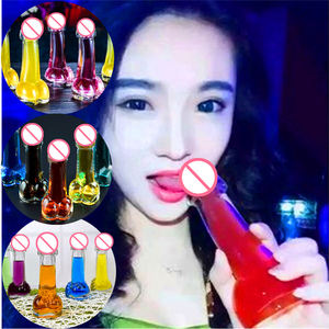 150ml cangkir kaca Shot berbentuk Penis tinggi Boron Cocktail gelas anggur buatan tangan gelas kristal cangkir Bar botol minum - Product Image 5