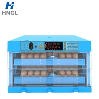 Incubadora Automática de Huevos de Gallina para 128 Huevos con Pantalla LED, Volteo Automático de Huevos y Control de Humedad