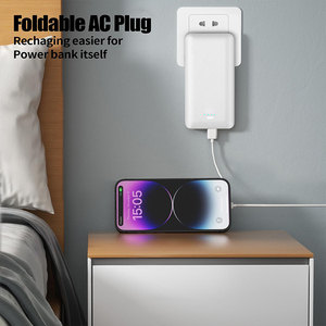 2024 nuevo PB147AC banco atado del poder 10000 mAh 20W ayunan banco de carga del poder con el enchufe de la CA - Product Image 4