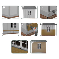 Panneau mural composite WPC à grain de bois 3D de deuxième génération co-extrudé, panneaux de revêtement