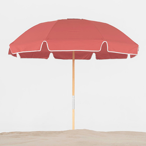 Parasol de <span class=keywords><strong>plage</strong></span> pliable en aluminium, résistant au vent, parasol de <span class=keywords><strong>plage</strong></span>, <span class=keywords><strong>grande</strong></span> taille, avec logo personnalisé, perche en bois, parasol de jardin - Product Image 5