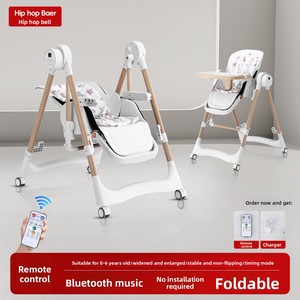 Silla de Comer para Bebé, Eléctrica, Portátil, Multifuncional, Plegable, Reclinable, Mecedora, para Mayores de <span class=keywords><strong>3</strong></span> <span class=keywords><strong>Meses</strong></span> - Product Image 5