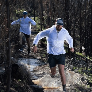 <b>Men's</b> <b>Lightweight</b> Hiking & Running Anorak Thin Breathable Zip-up Rain Windbreaker <b>Jacket</b> with Stand Collar Clothing Manufacturer - Product Image 3