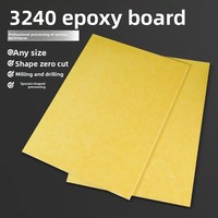 Feuille d'isolation en fibre de verre époxy jaune FR4 3240, épaisseur 1mm-50mm, haute température 150°C, pour transformateur, PCB, usinage CNC