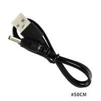 Data 30/50/80/100CM USB 2.0 3.5mm*1.35mm 5V DC Barrel Jack PVC Konduktor Tembaga Murni Pelindung Kabel Daya Video Game MP3/MP4