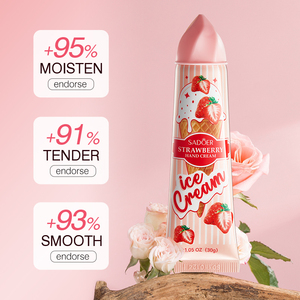 OEM SADOER Etiqueta Privada fruta natural suave nutritiva productos para el cuidado de la piel fresa brillo calmante crema de manos blanqueadora - Product Image 3