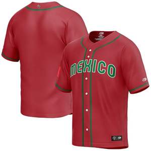Custom Mexico Sportswear Full Sublimation Double Knit Polyester Breathable Anti-Bacterial Quick Dry Unisex Baseball Softball - Product Image 4