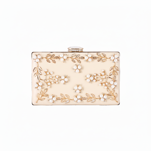 กระเป๋าคลัทช์ทรงสามเหลี่ยมสำหรับงานเลี้ยง กระเป๋าคลัทช์หรูหราประดับคริสตัล กระเป๋าถือสำหรับสุภาพสตรี - Product Image 1