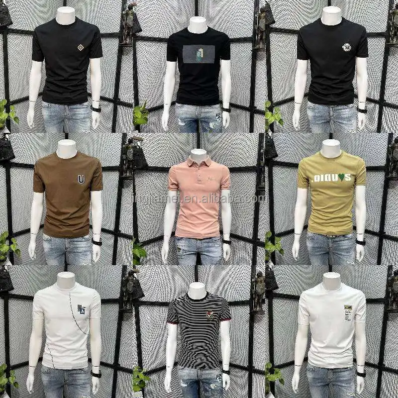 Trống Kỹ Thuật Số In Của Nam Giới Quá Khổ T-Shirts Tùy Chỉnh Rắn Màu Sắc Của Nam Giới T-Shirts Bán Buôn Unisex Dệt Kim O-Nec