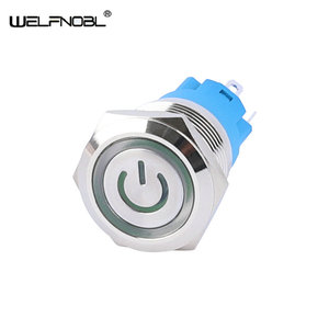 19Mm Momentary Alumina Kim Loại <span class=keywords><strong>LED</strong></span> <span class=keywords><strong>Logo</strong></span> Ánh Sáng Cố Định Thông Minh Nút Biểu Tượng Tùy Chỉnh Nút Chuyển Đổi Thiết Bị Nhà 12V - Product Image 6