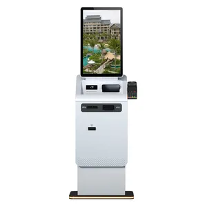 Custom Hotel Check In Kiosk Money Cash Dispenser Banknote Acceptor Currency Exchange Crypto Atm