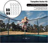 Ensemble d'ancres de Trampoline, fixation de la tente en métal, clou en spirale, vis de sol de camping en plein air, piquets de torsion d'ancrage