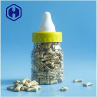 Boîte en plastique PET de qualité alimentaire sans BPA de 540 ml avec couvercle facile à ouvrir pour les collations, les biscuits, les aliments pour bébés et les bonbons