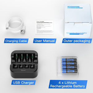 Batería recargable de <span class=keywords><strong>litio</strong></span> <span class=keywords><strong>AAA</strong></span> de larga duración1.5V 1100mAh de alta capacidad para juguete - Product Image 6
