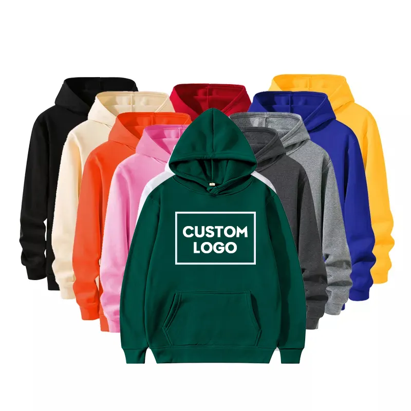 2023 winter wear polyester fleece custom unisex logo blank sweatshirt street men women sweaters thick pullover hoodies femmes