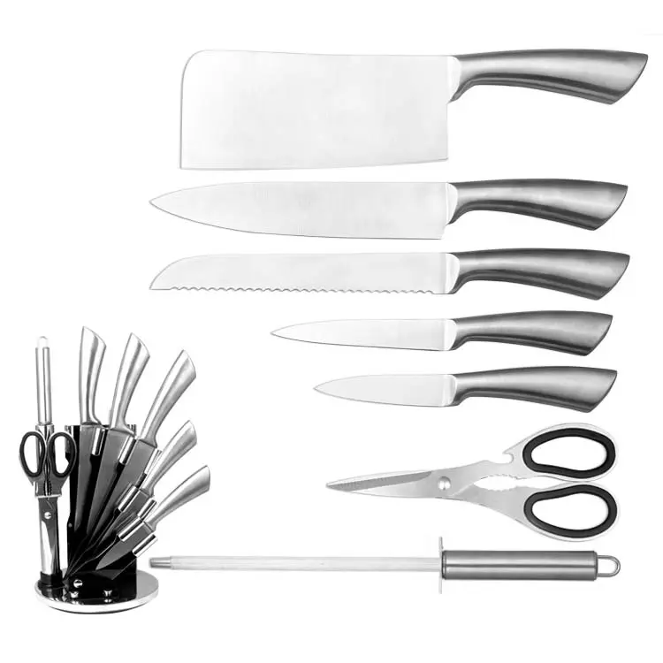 Good quality kitchen knife chef bread fruit knives professional 8 pcs stainless steel kitchen knife set