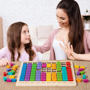 Juguetes Educativos Digitales Multifuncionales para el Aprendizaje Diario, Tablero de Matemáticas de Madera, Juego de Mesa, Juguetes Montessori de Aritmética para Niños, Juguetes Gemma - Product Image 2