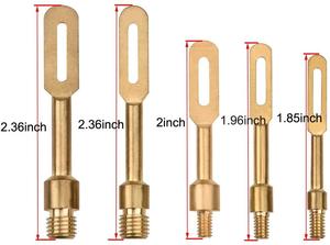 ... Kit de soporte de parche para limpieza de <span class=keywords><strong>pistola</strong></span> de latón macizo. 223 .30 .45Cal para todas las pistolas Punta ranurada de latón - Product Image 3
