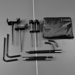 Filet de recyclage de balles de tennis de table en aluminium, réglable à 9 angles, entraîneur automatique de balles de ping-pong, usage général, avec sac - Product Image 1