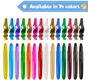 Lot de 12/24 crayons de <span class=keywords><strong>craie</strong></span> capillaire inoffensifs pour enfants, idéal pour Noël, les anniversaires et les fêtes - Product Image 3