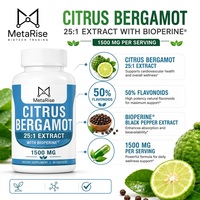 Extrait de Bergamote Citrique 1000mg – Complément Antioxydant pour le Soutien Cardiaque et Immunitaire des Adultes, Vieillissement Sain – 90 Capsules/Flacon