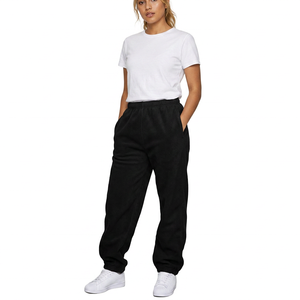 Pantalon de survêtement pour homme en polyester noir, séchage rapide, respirant, écologique, imperméable, taille élastique, coupe décontractée, poches latérales, automne - Product Image 3