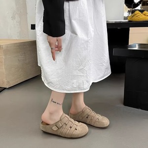 Sandalias Planas de Verano para Mujer, con Suela Gruesa Antideslizante, de Goma, Color Puro, Cómodas, para Damas - Product Image 4