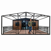 Maison conteneur modulaire extensible 20ft 30ft 40ft, moderne, écologique, durable, préfabriquée, multi-pièces (cuisine, salle de bain, bureau)