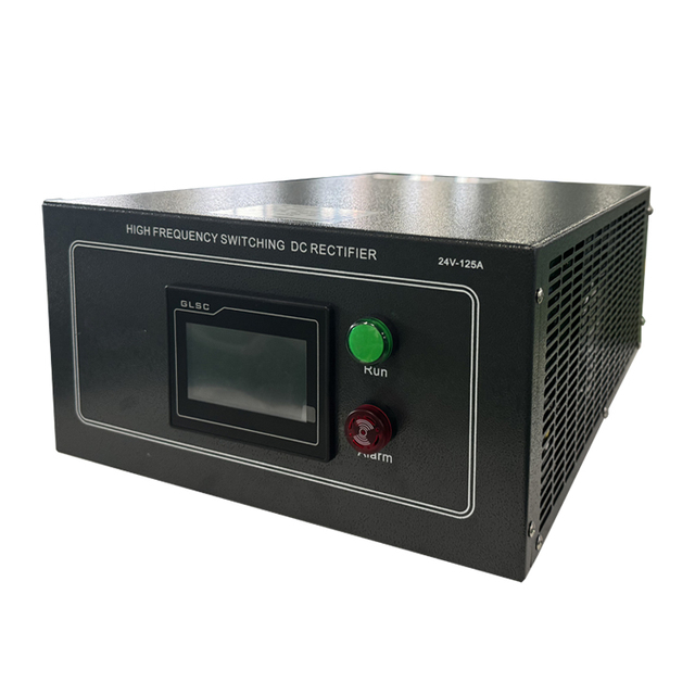IGBT Rectifier 24V 125A Programmable DC Power Supply with RS-485 Control Single Output Forced Air Water Cooling High Efficiency