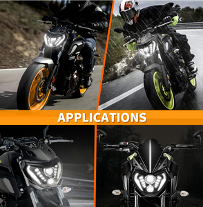 Phare avant de projecteur, pour yamaha 2014, 2015, <span class=keywords><strong>2016</strong></span>, MT09, FZ09, 2018, 2019 et MT07 - Product Image 6
