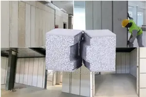 Çimento duvarları yapmak için tam otomatik sıva makinesi duvar paneli fiber çimento makinesi