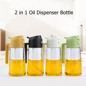 Premium 2-in-1 <span class=keywords><strong>bottiglia</strong></span> di vetro tonda <span class=keywords><strong>olio</strong></span> Spray da cucina <span class=keywords><strong>bottiglia</strong></span> di nebbia da cucina con pennello in Silicone <span class=keywords><strong>per</strong></span> servizio di <span class=keywords><strong>olio</strong></span> <span class=keywords><strong>d</strong></span>'<span class=keywords><strong>oliva</strong></span> - Product Image 6