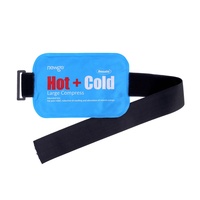 Compresse de gel réutilisable carrée chaude/froide avec sangles pour le soulagement des douleurs dorsales, de l'arthrite du genou, des douleurs aux épaules et pour la thérapie corporelle complète