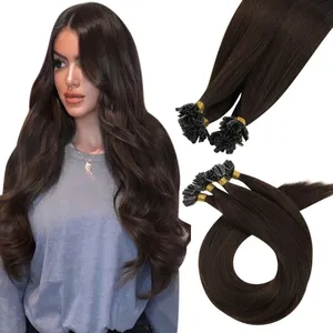 Estensione dei capelli Remy europei umani di qualità del salone U Tip #18 p613 colore del pianoforte U Tip Hair Extension capelli umani