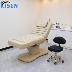Lit de beauté hydraulique électrique professionnel Kisen à 3 moteurs pour salon de beauté, équipement de spa, chaise de tatouage multifonctionnelle à levage - Product Image 1