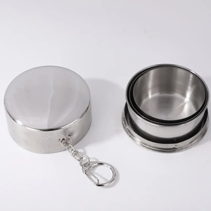 <span class=keywords><strong>Taza</strong></span> Plegable de Acero Inoxidable Personalizada, <span class=keywords><strong>Taza</strong></span> Telescópica para Té, Utensilios de Campamento, Vajilla, <span class=keywords><strong>Taza</strong></span> Plegable para Acampar al Aire Libre - Product Image 3